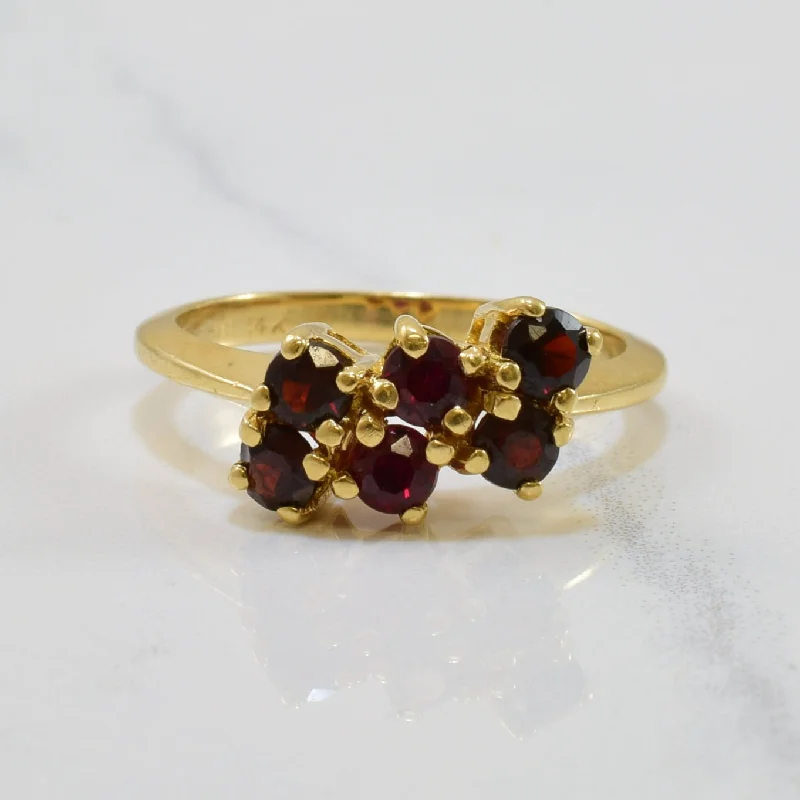 Elegant Designs, Unbeatable Discounts – Shop Jewelry Now Garnet & Synthetic Ruby Ring | 0.82ctw | SZ 6.5 | Elegant Designs, Unbeatable Discounts – Shop Jewelry Now Garnet & Synthetic Ruby Ring | 0.82ctw | SZ 6.5 |