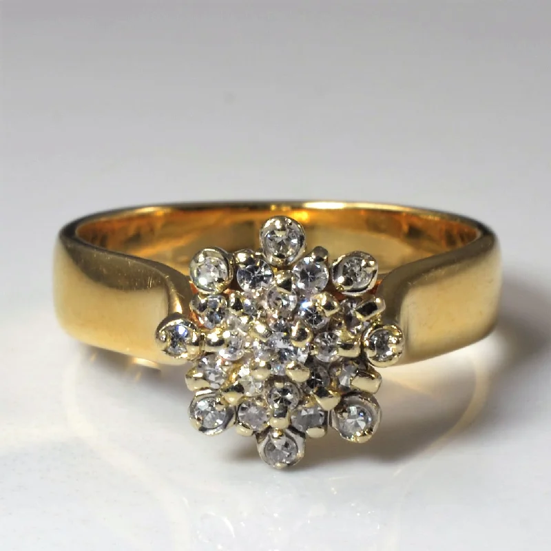 Timeless Elegance, Temporary Discounts – Act Fast High Set Cluster Diamond Ring | 0.17ctw | SZ 8 | Timeless Elegance, Temporary Discounts – Act Fast High Set Cluster Diamond Ring | 0.17ctw | SZ 8 |