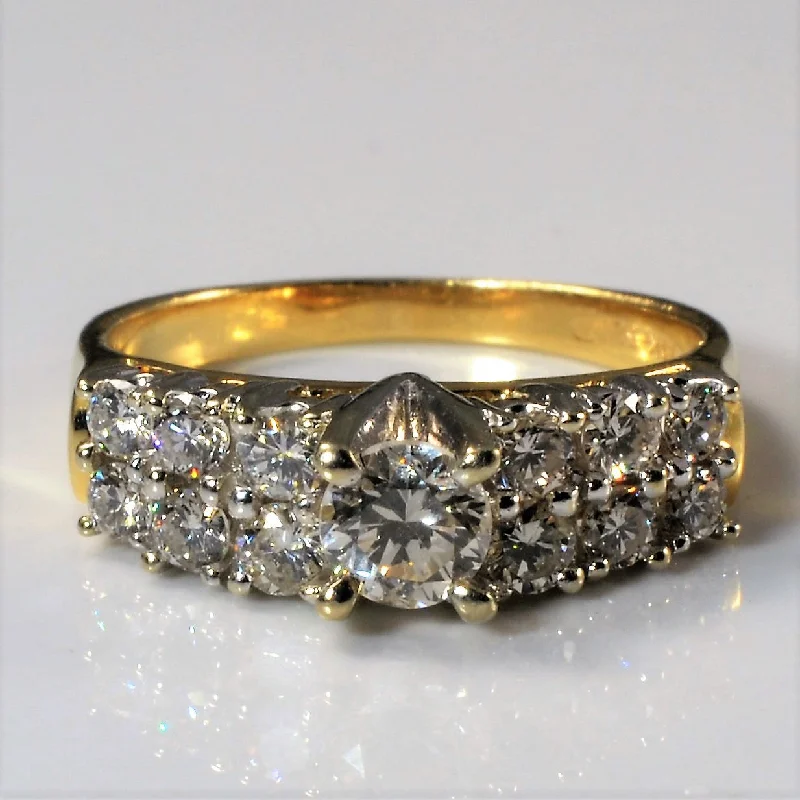 Jewelry Sale Bonanza – Grab Your Sparkle Now Double Row Diamond Engagement Ring | 0.75ctw | SZ 6 | Jewelry Sale Bonanza – Grab Your Sparkle Now Double Row Diamond Engagement Ring | 0.75ctw | SZ 6 |