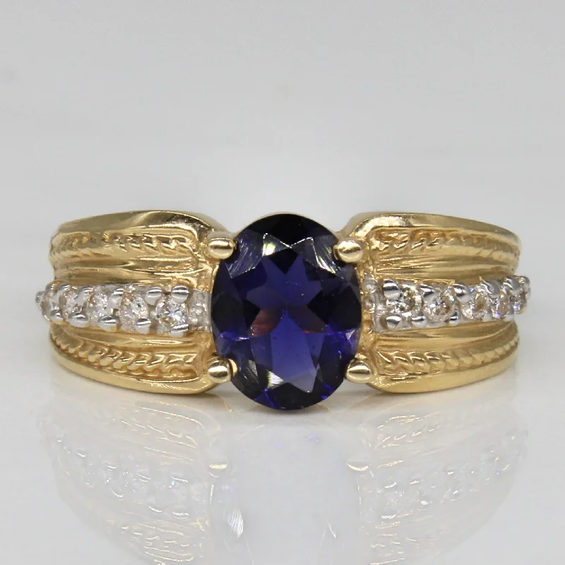 Buy More, Save More – Special Jewelry Discounts Iolite & Diamond Cocktail Ring | 0.85ct, 0.15ctw | SZ 6 | Buy More, Save More – Special Jewelry Discounts Iolite & Diamond Cocktail Ring | 0.85ct, 0.15ctw | SZ 6 |