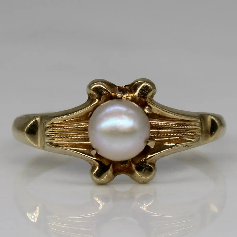 Jewelry Flash Sale – Stylish Designs At Unbeatable Rates 1930s Pearl Solitaire Ring | SZ 5.25 | Jewelry Flash Sale – Stylish Designs At Unbeatable Rates 1930s Pearl Solitaire Ring | SZ 5.25 |