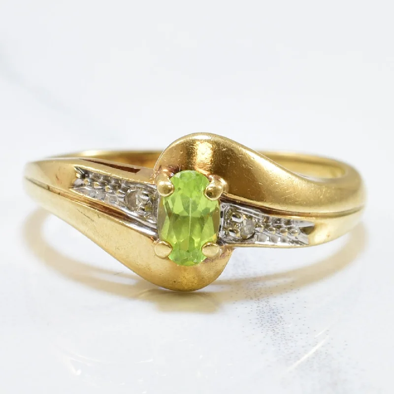 Your Perfect Accessory Now At The Best Price Peridot & Diamond Bypass Ring | 0.50ct, 0.02ctw | SZ 6 | Your Perfect Accessory Now At The Best Price Peridot & Diamond Bypass Ring | 0.50ct, 0.02ctw | SZ 6 |