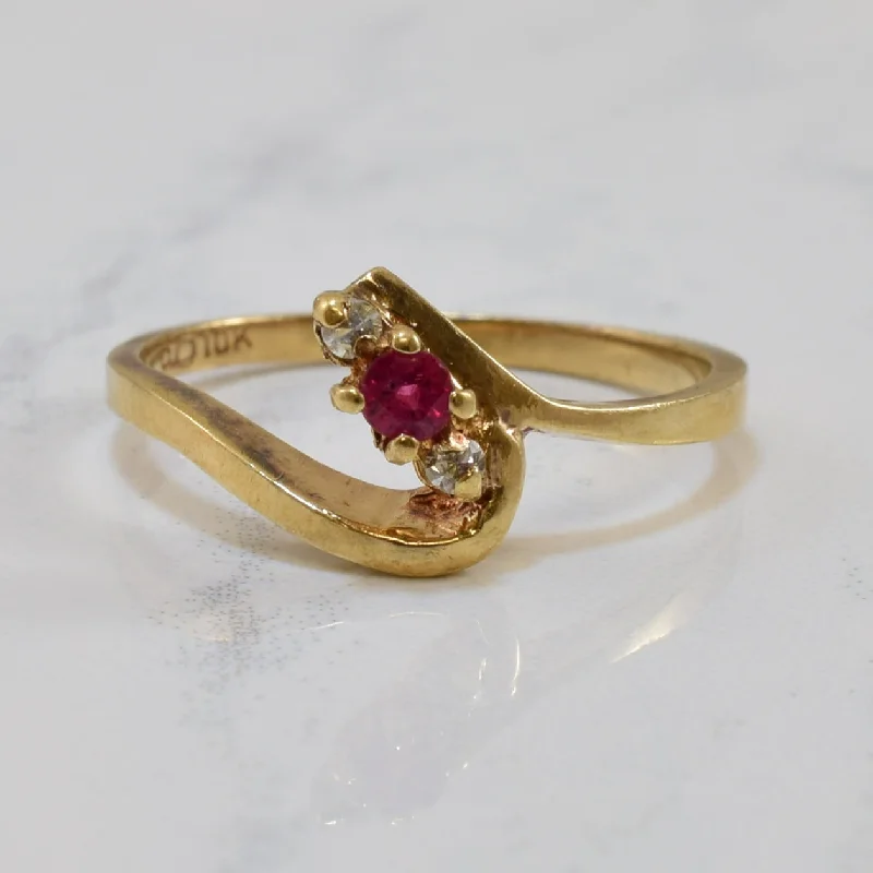 Fine Jewelry, Limited-Time Offers Available Ruby & Diamond Bypass Ring | 0.07ct, 0.04ctw | SZ 5.5 | Fine Jewelry, Limited-Time Offers Available Ruby & Diamond Bypass Ring | 0.07ct, 0.04ctw | SZ 5.5 |