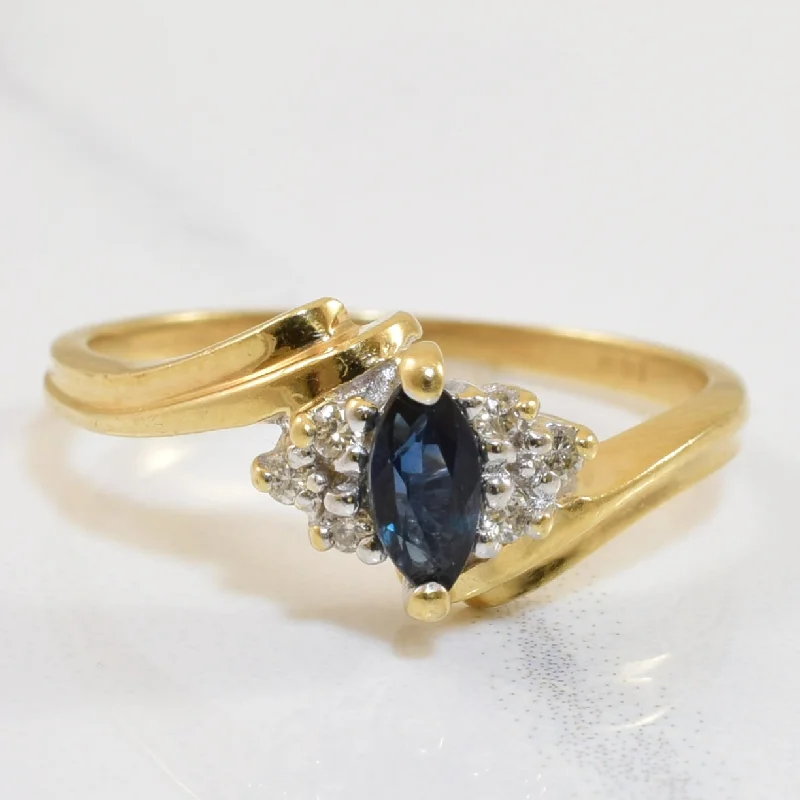 Breathtaking Jewelry At Limited-Time Savings Sapphire & Diamond Bypass Ring | 0.18ct, 0.06ctw | SZ 6 | Breathtaking Jewelry At Limited-Time Savings Sapphire & Diamond Bypass Ring | 0.18ct, 0.06ctw | SZ 6 |