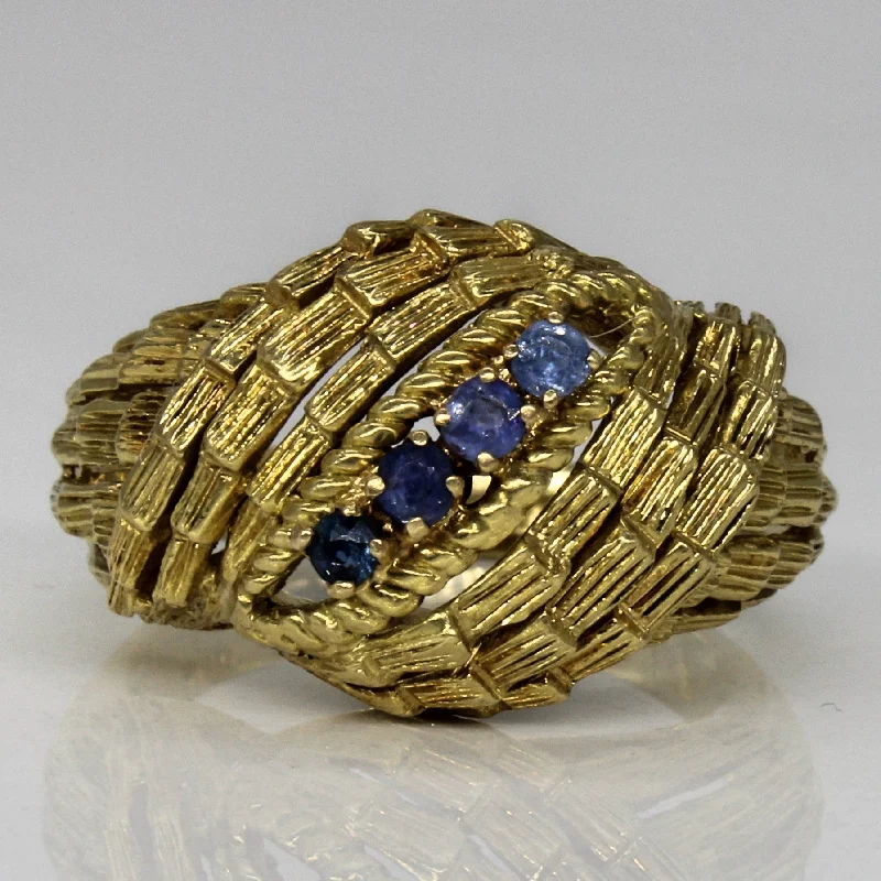 Stunning Jewelry At Even More Stunning Prices Sapphire Waterfall Ring | 0.12ctw | SZ 6.5 |