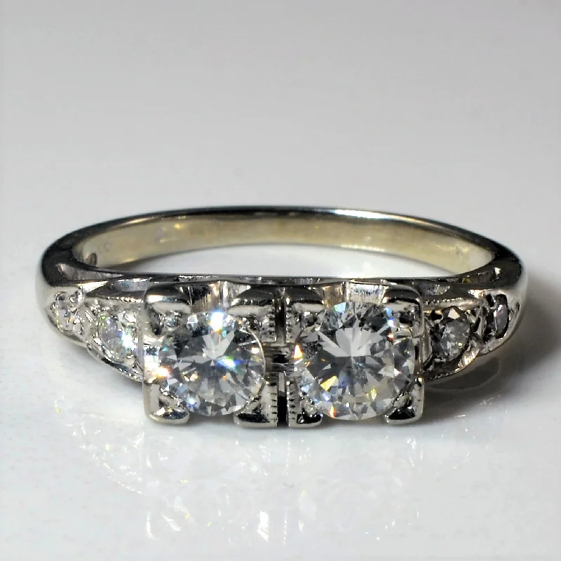 Shop Signature Jewelry Styles At Exclusive Prices Early 1940s Toi et Moi Ring | 0.69ctw | SZ 5 | Shop Signature Jewelry Styles At Exclusive Prices Early 1940s Toi et Moi Ring | 0.69ctw | SZ 5 |