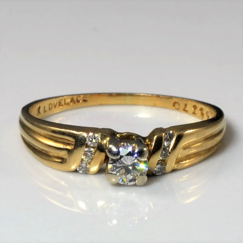 Don't Miss Out On Jaw-Dropping Jewelry Discounts Solitaire with Accents Diamond Ring | 0.21ctw | SZ 7.25 | Don't Miss Out On Jaw-Dropping Jewelry Discounts Solitaire with Accents Diamond Ring | 0.21ctw | SZ 7.25 |