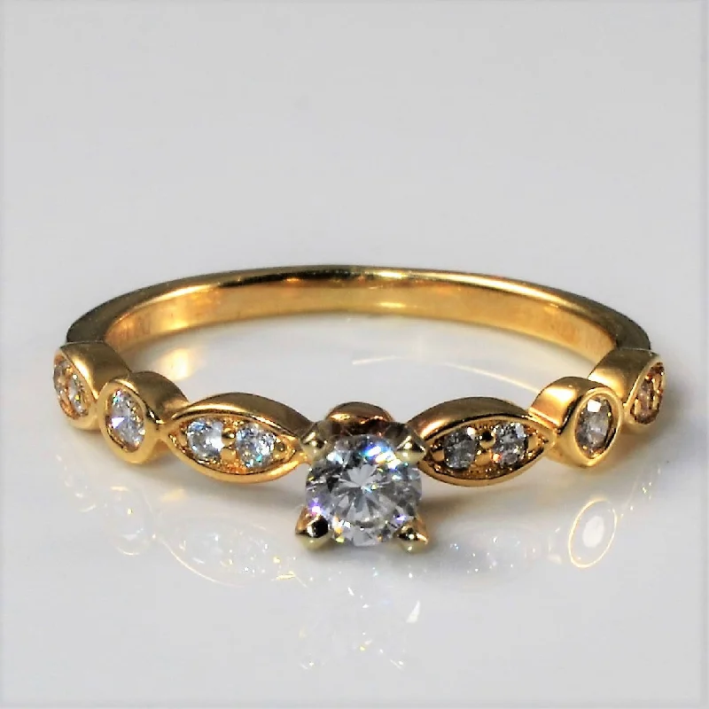 Elegant Jewelry Pieces At Unbelievable Prices Art Deco Inspired Scalloped Band Engagement Ring | 0.28ctw | SZ 4 | Elegant Jewelry Pieces At Unbelievable Prices Art Deco Inspired Scalloped Band Engagement Ring | 0.28ctw | SZ 4 |