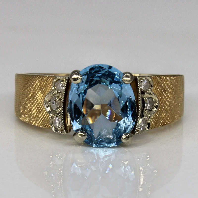Celebrate With Sparkle – Jewelry Sale Now Live Synthetic Spinel & Diamond Cocktail Ring | 1.65ct, 0.06ctw | SZ 6.5 | Celebrate With Sparkle – Jewelry Sale Now Live Synthetic Spinel & Diamond Cocktail Ring | 1.65ct, 0.06ctw | SZ 6.5 |