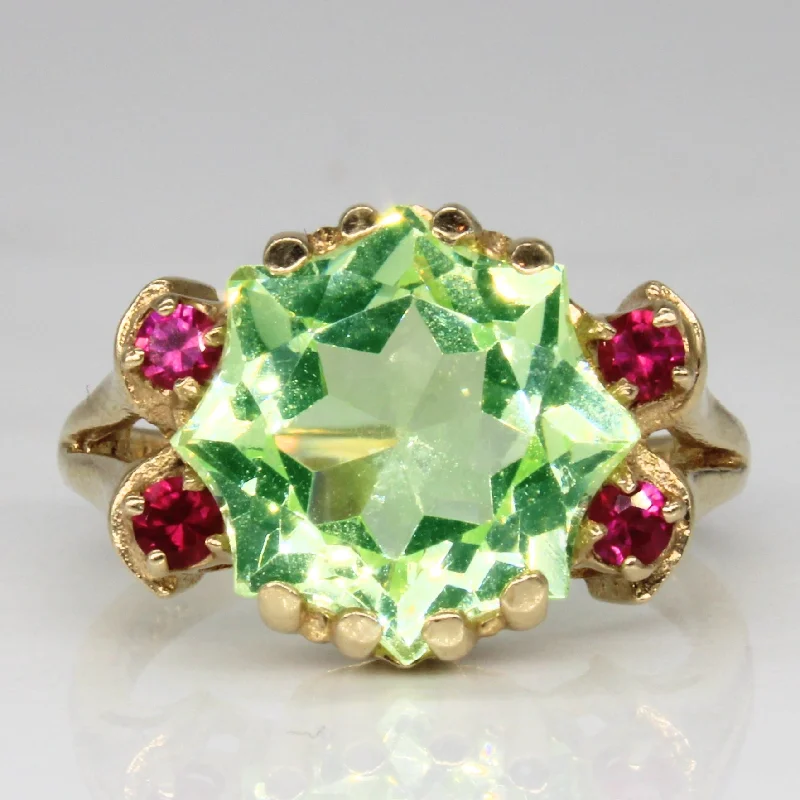 The Perfect Jewelry Piece At The Perfect Price Synthetic Spinel & Synthetic Ruby Cocktail Ring | 5.50ct, 0.03ctw | SZ 6.25 | The Perfect Jewelry Piece At The Perfect Price Synthetic Spinel & Synthetic Ruby Cocktail Ring | 5.50ct, 0.03ctw | SZ 6.25 |
