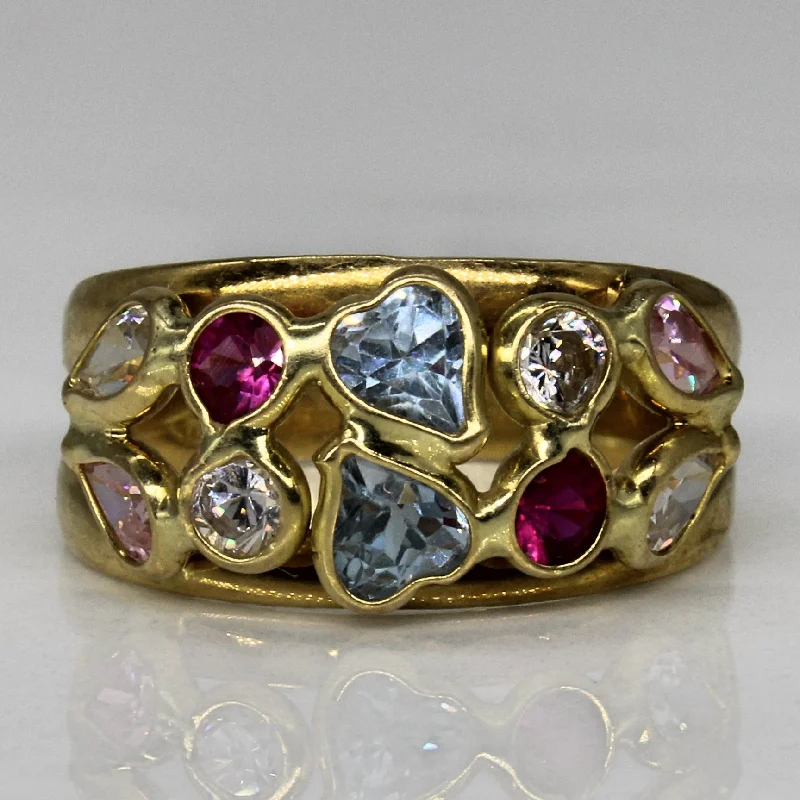 Special Offers On Handcrafted And Designer Jewelry Synthetic Spinel & Synthetic Ruby Ornate Ring | 0.96ctw, 0.20ctw | SZ 6.5 | Special Offers On Handcrafted And Designer Jewelry Synthetic Spinel & Synthetic Ruby Ornate Ring | 0.96ctw, 0.20ctw | SZ 6.5 |