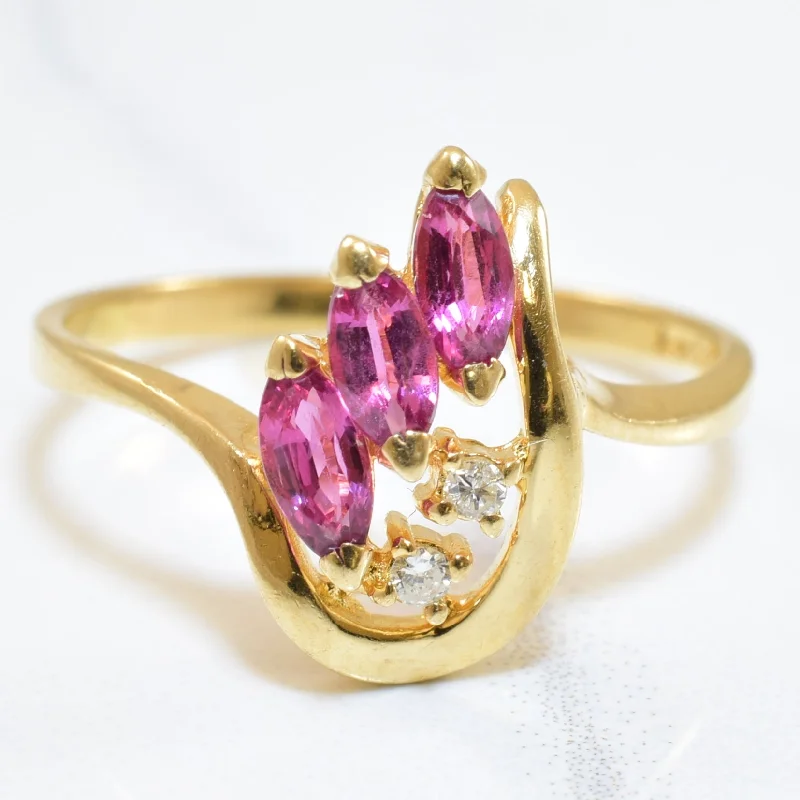 Affordable Luxury Jewelry For Every Occasion Teardrop Sapphire & Diamond Ring | 0.40ctw, 0.02ctw | SZ 7.25 | Affordable Luxury Jewelry For Every Occasion Teardrop Sapphire & Diamond Ring | 0.40ctw, 0.02ctw | SZ 7.25 |