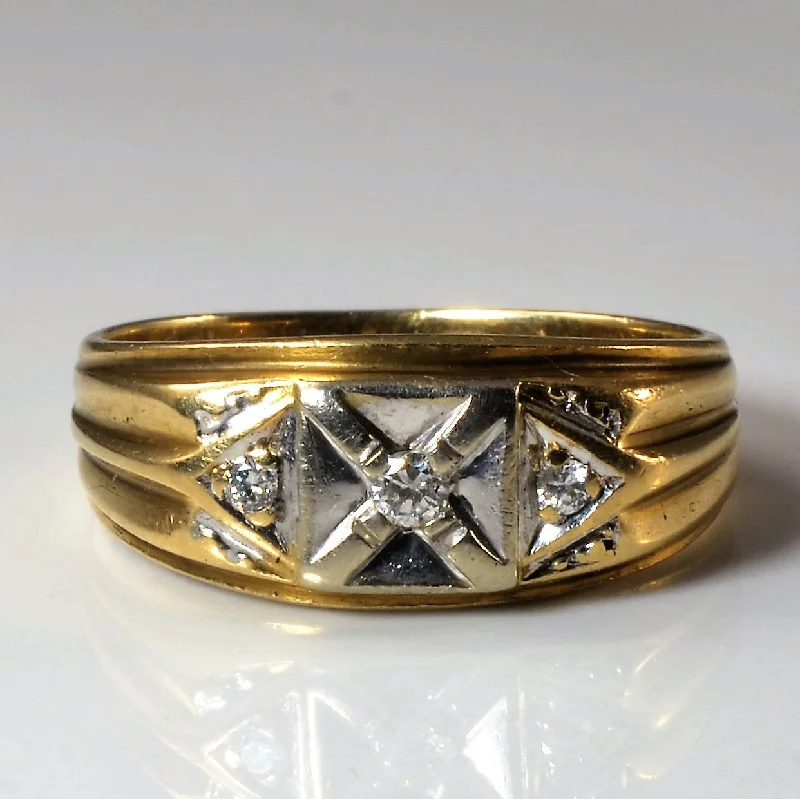 High-Quality Jewelry At A Fraction Of The Cost Three Stone Diamond Ring | 0.10ctw| SZ 8.5 |