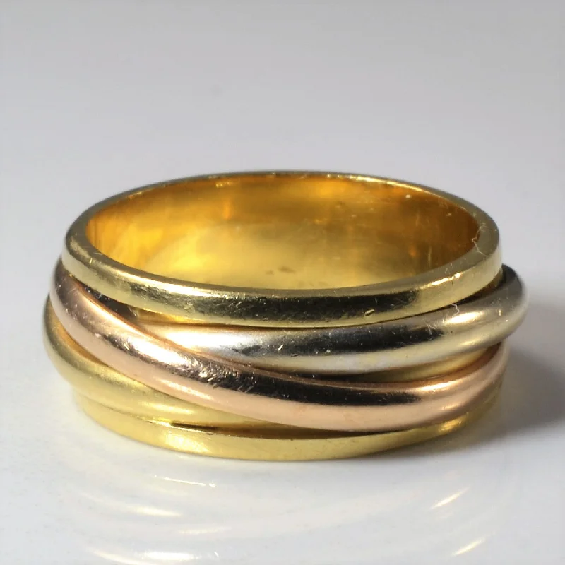 Glamorous Jewelry, Glamorous Deals – Shop Now Tri Tone Gold Solid Rolo Ring | SZ 7 | Glamorous Jewelry, Glamorous Deals – Shop Now Tri Tone Gold Solid Rolo Ring | SZ 7 |