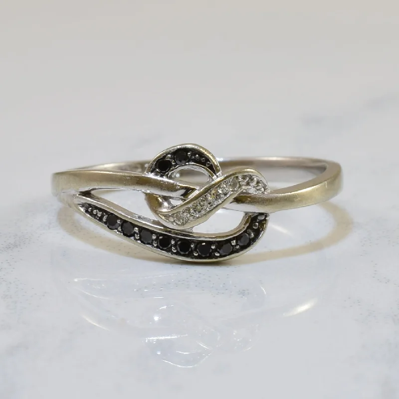 Dazzle With Discounts – Shop Jewelry On Sale Twisted Black & White Diamond Infinity Ring | 0.07ctw | SZ 6.75 | Dazzle With Discounts – Shop Jewelry On Sale Twisted Black & White Diamond Infinity Ring | 0.07ctw | SZ 6.75 |