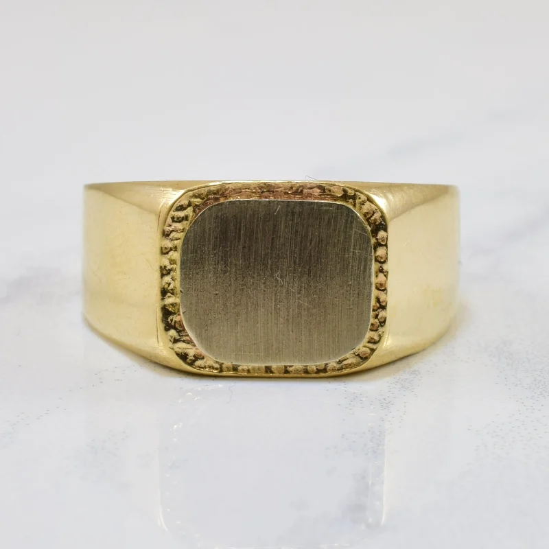 Stunning Statement Jewelry, Unbeatable Discounts 1970s Nugget Textured Signet Ring | SZ 10 | Stunning Statement Jewelry, Unbeatable Discounts 1970s Nugget Textured Signet Ring | SZ 10 |