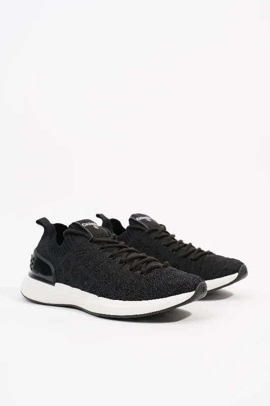 Durable Fashion Picks Chanel Womens Knitted Sneaker Black EU 38 / UK 5