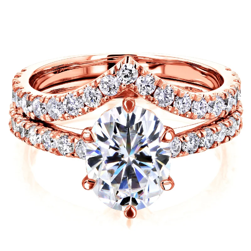 Jewelry Flash Sale – Stylish Designs At Unbeatable Rates 2.1ct Oval Moissanite Bridal Set Jewelry Flash Sale – Stylish Designs At Unbeatable Rates 2.1ct Oval Moissanite Bridal Set