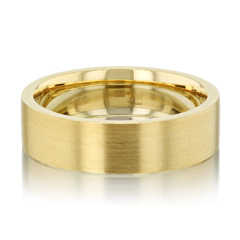 Modern Statement Jewelry For Bold Styling 6 mm Satin Matte Gold