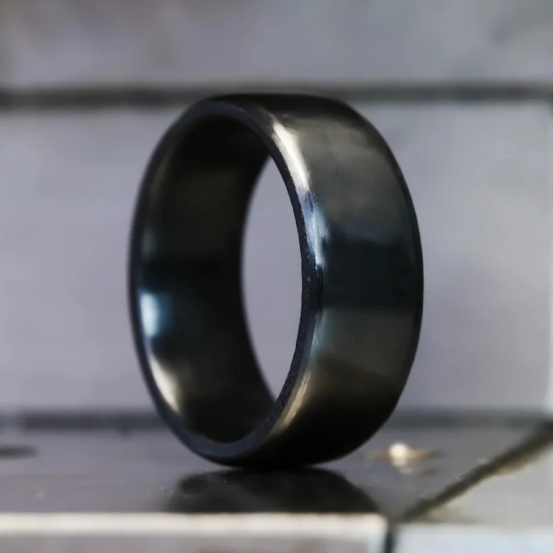 Handcrafted Jewelry Sale – Unique Designs At Low Prices 8mm Beveled Black Titanium Ring Handcrafted Jewelry Sale – Unique Designs At Low Prices 8mm Beveled Black Titanium Ring