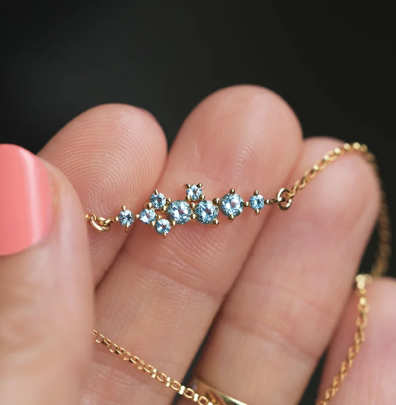 Your Perfect Accessory Now At The Best Price Fabiola Blue Topaz Cluster Bracelet