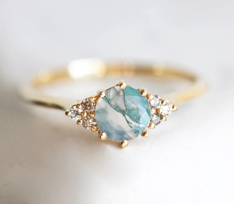 Exclusive Jewelry Sale – Sparkle For Less Amy Moss Agate Engagement Ring
