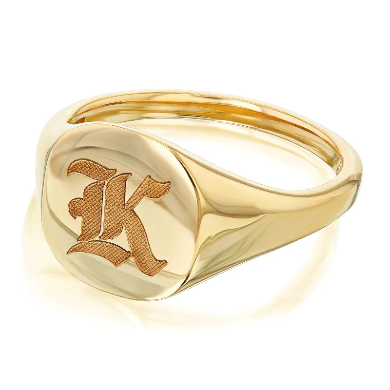 Limited-Time Offer On Elegant Jewelry Pieces Personalized Signet Cushion 14k Yellow Gold Limited-Time Offer On Elegant Jewelry Pieces Personalized Signet Cushion 14k Yellow Gold