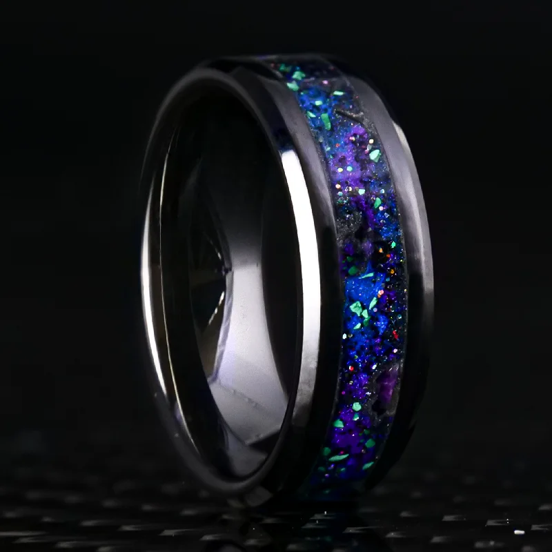 Limited-Stock Jewelry Sale – Shop Before It's Gone Radiant Deep Space Black Ceramic Glowstone Ring Limited-Stock Jewelry Sale – Shop Before It's Gone Radiant Deep Space Black Ceramic Glowstone Ring
