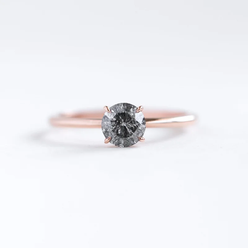 Premium Jewelry At Special Low Prices For A Limited Time Round Solitaire Salt & Pepper Diamond Ring Premium Jewelry At Special Low Prices For A Limited Time Round Solitaire Salt & Pepper Diamond Ring