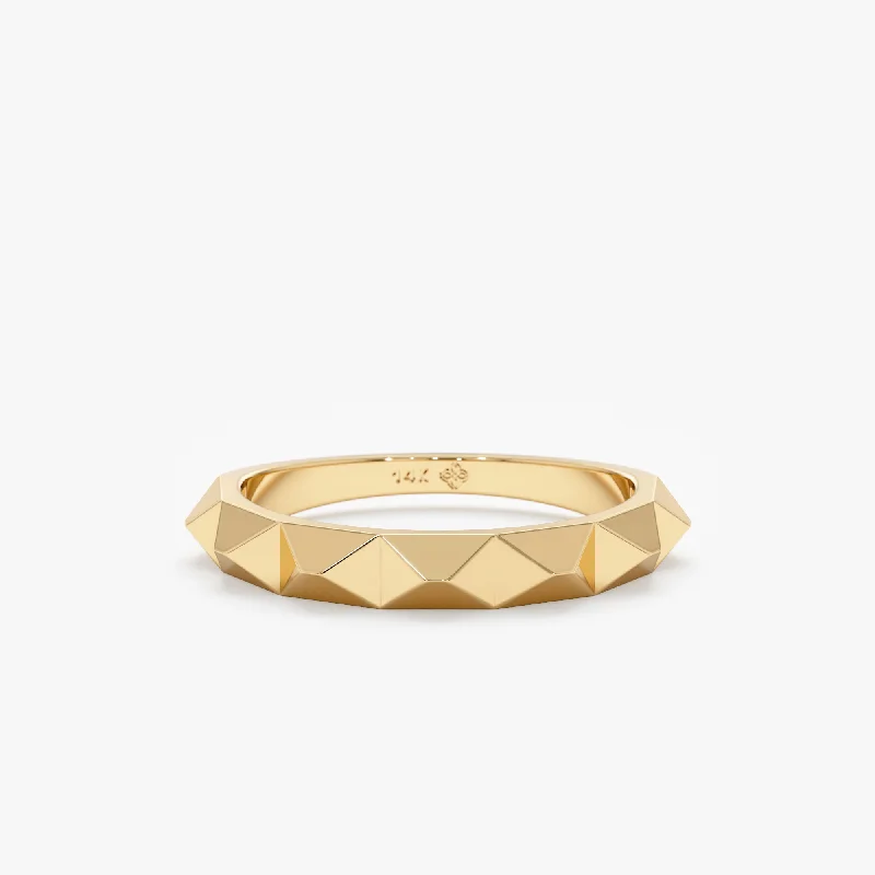 Fashion-Forward Jewelry At Exclusive Discounts Solid Gold Spiky Ring, Nubia