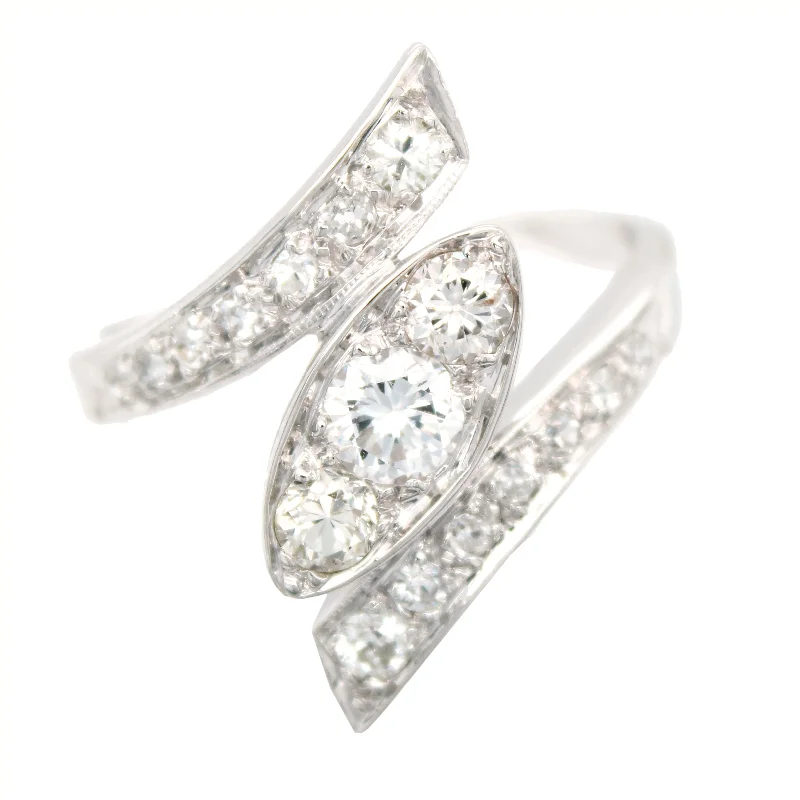 Holiday Jewelry Sale – Perfect Gifts At The Best Prices Vintage 1.25ctw Diamond Split Shank Band Ring in 14k White Gold | Size 9.25 Holiday Jewelry Sale – Perfect Gifts At The Best Prices Vintage 1.25ctw Diamond Split Shank Band Ring in 14k White Gold | Size 9.25