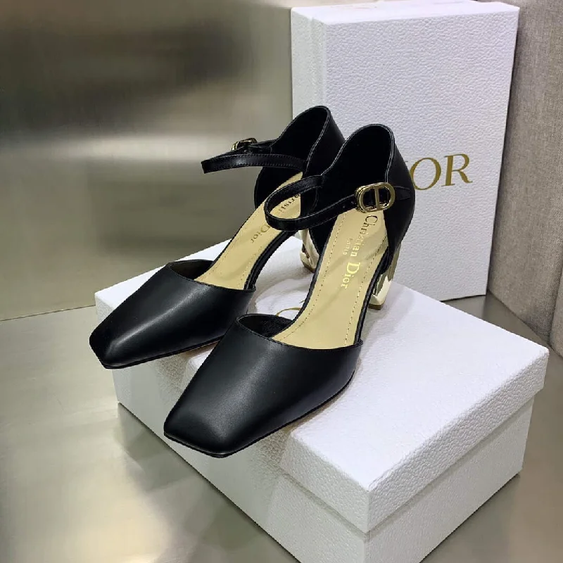 Enjoy Discount Dior Women’s Shoes Rhodes Heeled Shaped and hollow Shoes