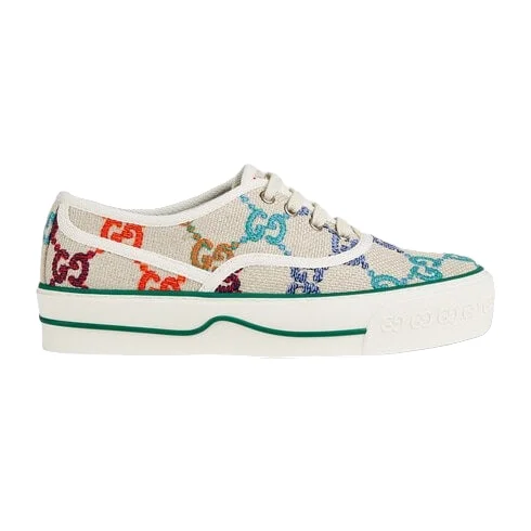 Trendy Looks On Sale Gucci 659950 EFT60 8469 GG Women's Shoes Multi-Color Psychedelic GG Canvas Casual Tennis Sneakers (GGW3102)