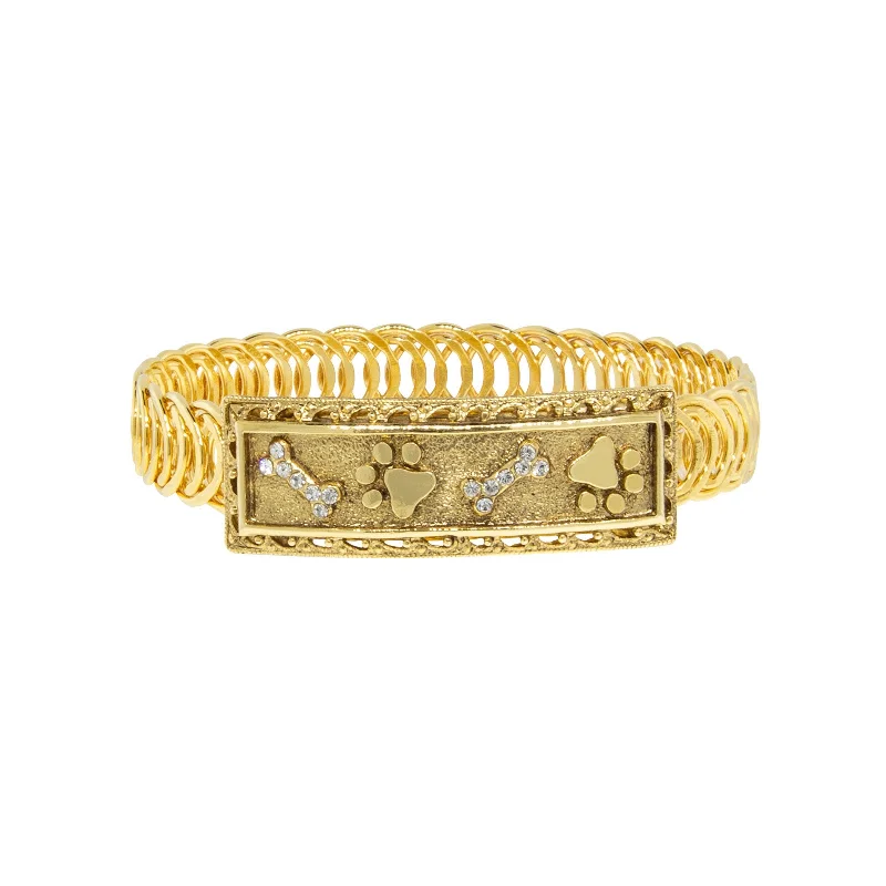 Special Jewelry Deals – Upgrade Your Collection 1928 Jewelry® 14K Dipped Paw And Bones Belt Bracelet Special Jewelry Deals – Upgrade Your Collection 1928 Jewelry® 14K Dipped Paw And Bones Belt Bracelet