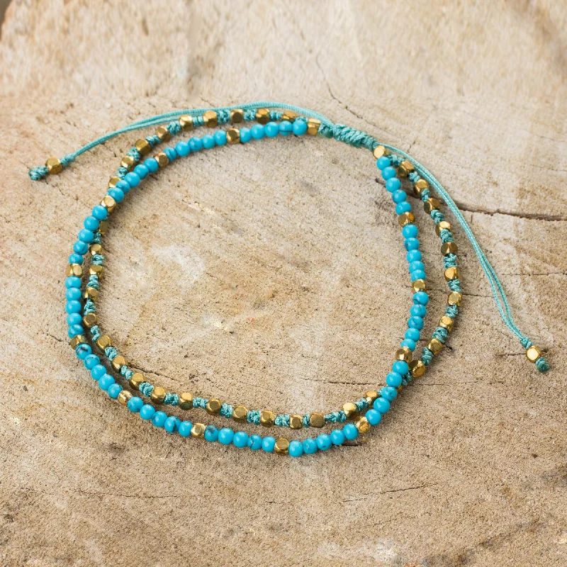 Flash Jewelry Sale – Get Stunning Pieces At Low Prices Bay Breeze 24k Gold Plate and Calcite Beaded Bracelet from Thailand Flash Jewelry Sale – Get Stunning Pieces At Low Prices Bay Breeze 24k Gold Plate and Calcite Beaded Bracelet from Thailand