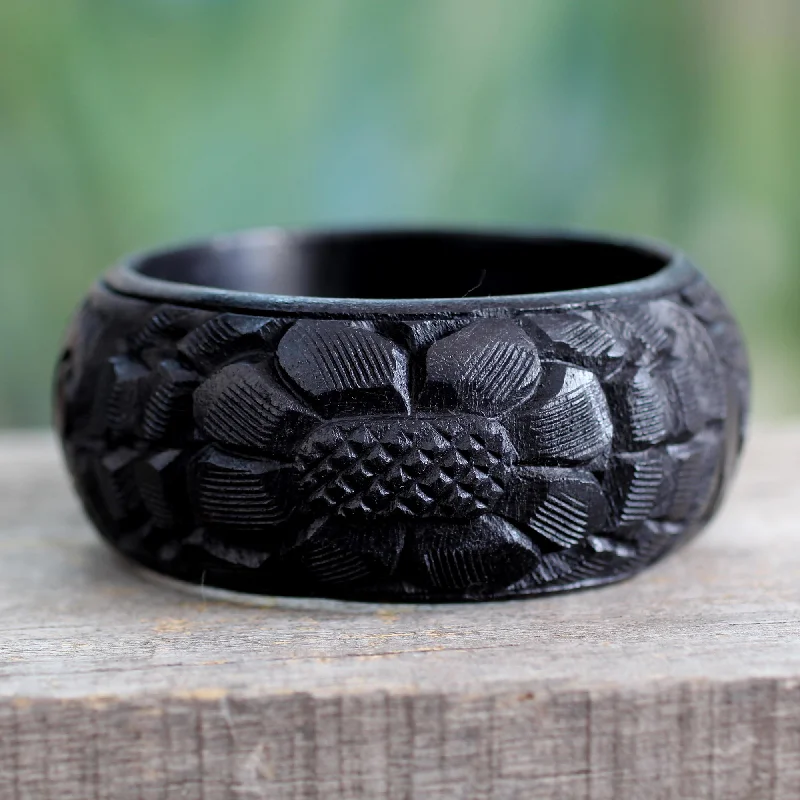 Luxury Jewelry Clearance – Shop Premium Styles Now Black Sunflower Handmade Wood Bangle Bracelet Luxury Jewelry Clearance – Shop Premium Styles Now Black Sunflower Handmade Wood Bangle Bracelet
