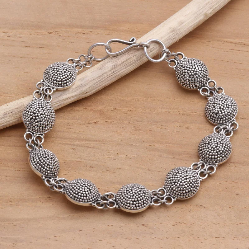 Unique Jewelry Designs Now At Discounted Rates Buttons Sterling silver link bracelet Unique Jewelry Designs Now At Discounted Rates Buttons Sterling silver link bracelet