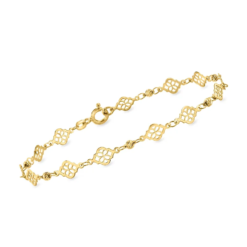 Exclusive Jewelry Sale Event – Shop Now Canaria Italian 10kt Yellow Gold Ricami Floral Station Bracelet Exclusive Jewelry Sale Event – Shop Now Canaria Italian 10kt Yellow Gold Ricami Floral Station Bracelet