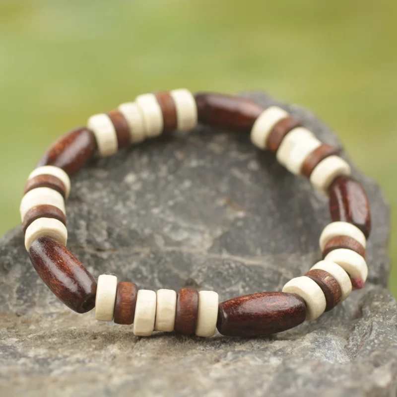 Buy More, Save More – Special Jewelry Discounts Chocolate Artisan Crafted Wood Beaded Stretch Bracelet from Ghana Buy More, Save More – Special Jewelry Discounts Chocolate Artisan Crafted Wood Beaded Stretch Bracelet from Ghana