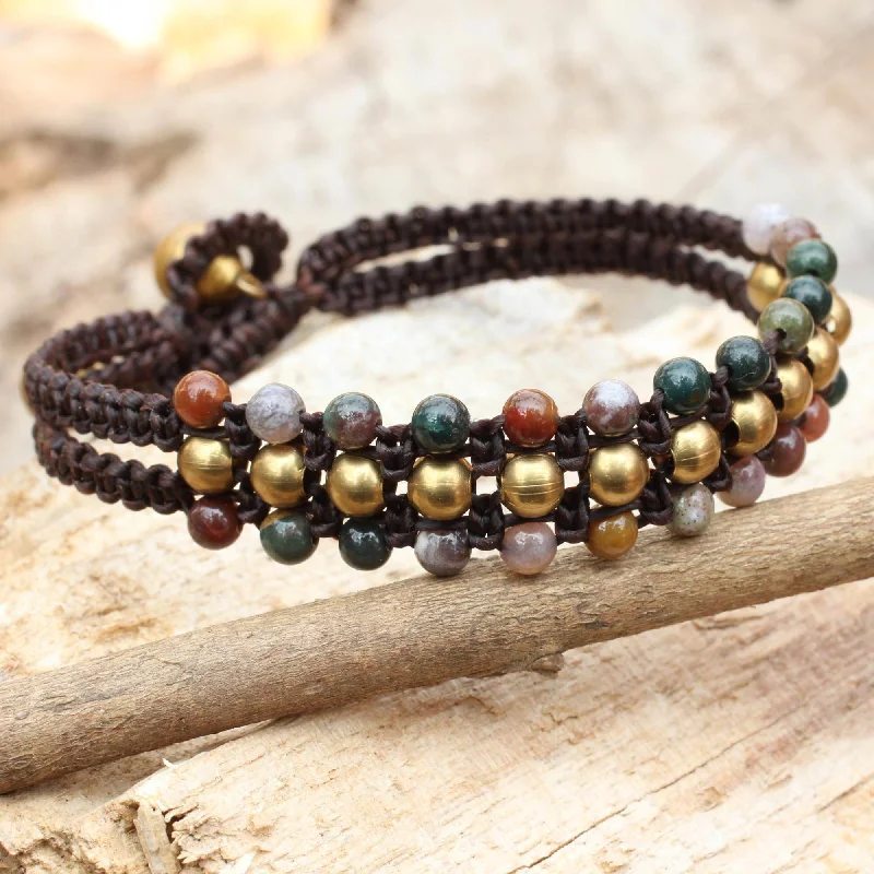 The Ultimate Jewelry Sale – Shop Premium Styles Colors of Joy Jasper and Brass Wristband Bracelet The Ultimate Jewelry Sale – Shop Premium Styles Colors of Joy Jasper and Brass Wristband Bracelet