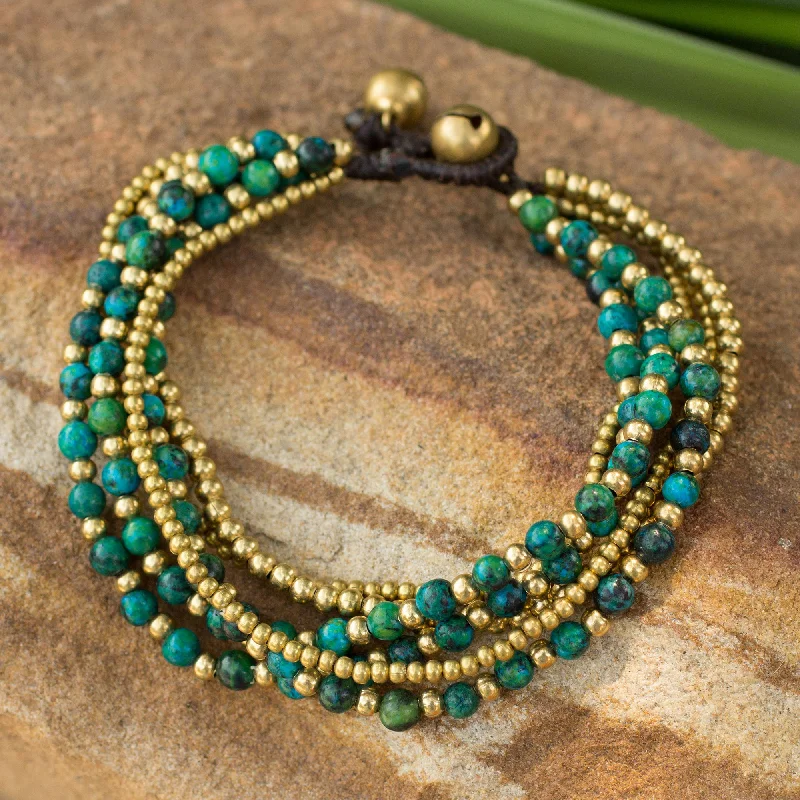 Bold And Beautiful Jewelry Now At Irresistible Prices Evergreen Joy Brass and Serpentine Beaded Bracelet Bold And Beautiful Jewelry Now At Irresistible Prices Evergreen Joy Brass and Serpentine Beaded Bracelet