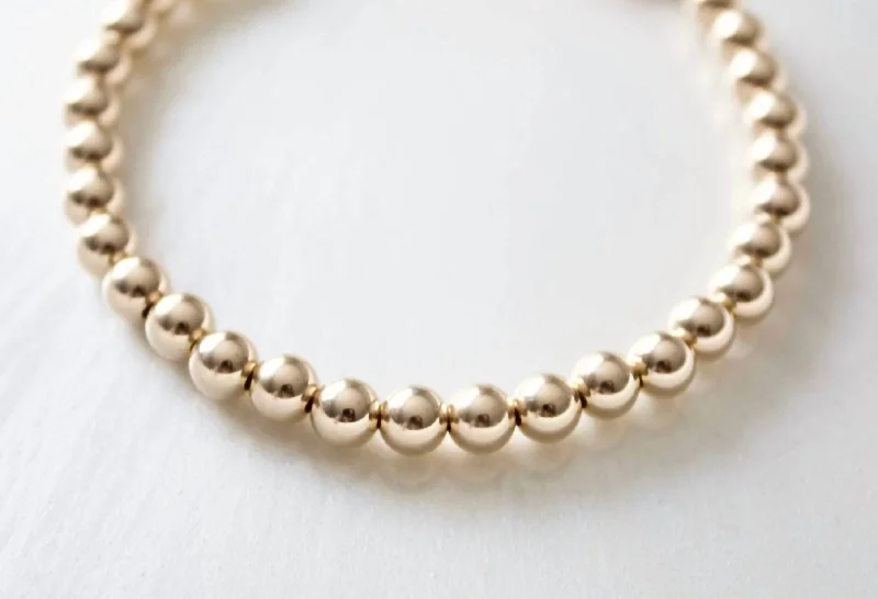 Affordable Elegance – Special Jewelry Sale Now Live Filled Beaded Bracelet In Gold