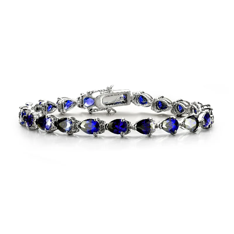 Limited-Stock Jewelry Clearance – Grab Your Favorites Now GENEVIVE Sterling Silver Sapphire Cubic Zirconia Tennis Bracelet Limited-Stock Jewelry Clearance – Grab Your Favorites Now GENEVIVE Sterling Silver Sapphire Cubic Zirconia Tennis Bracelet
