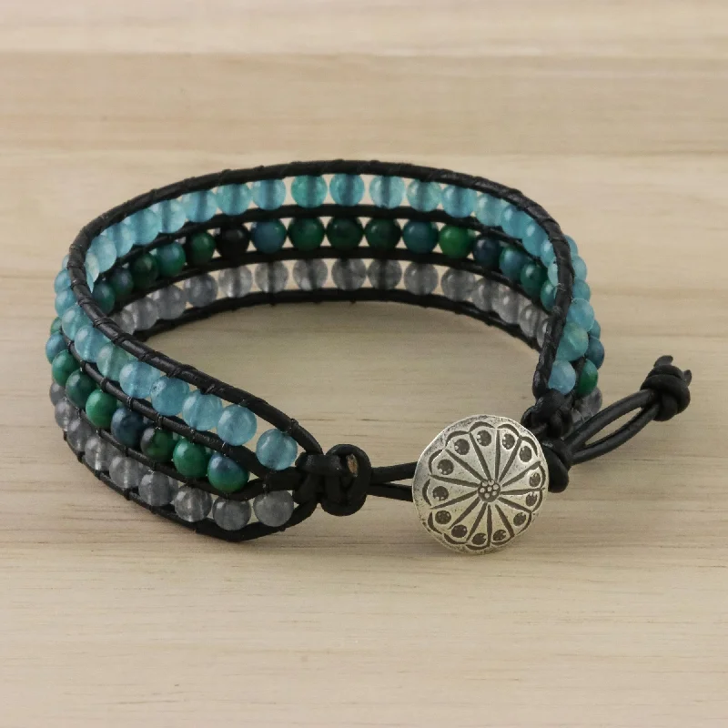 Affordable Glamour – Premium Jewelry At Special Prices Horizon at Sea Quartz Serpentine and Karen Silver Button Wristband Bracelet Affordable Glamour – Premium Jewelry At Special Prices Horizon at Sea Quartz Serpentine and Karen Silver Button Wristband Bracelet