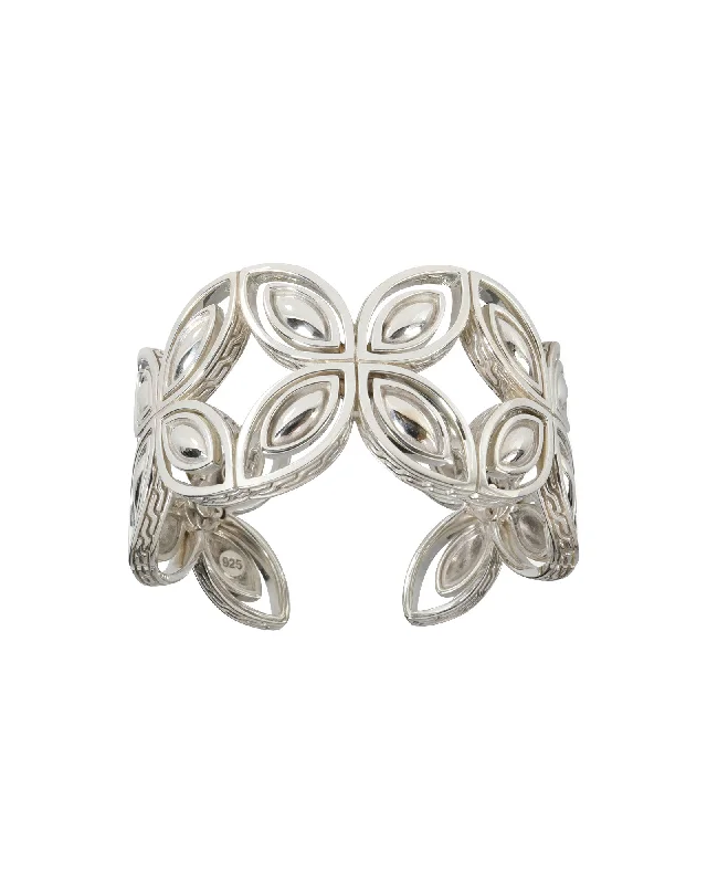 Stunning Jewelry Pieces At The Lowest Prices Ever John Hardy Kawung Flower Cuff in Sterling Silver Stunning Jewelry Pieces At The Lowest Prices Ever John Hardy Kawung Flower Cuff in Sterling Silver