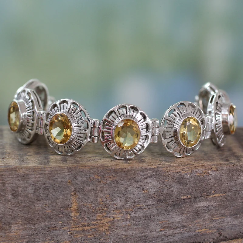 Versatile Layering Jewelry For Effortless Chic Lemon Blossom Handmade Citrine and Silver Bracelet Indian Jewelry Versatile Layering Jewelry For Effortless Chic Lemon Blossom Handmade Citrine and Silver Bracelet Indian Jewelry