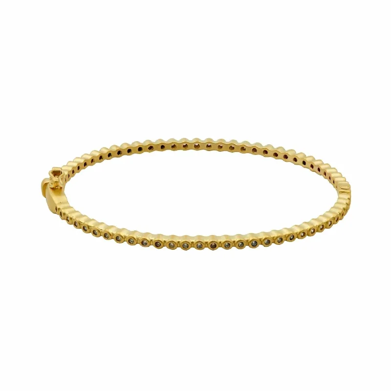 Luxury Meets Affordability – Jewelry Sale Now Live Lux Pave Hinge Bangle In Gold