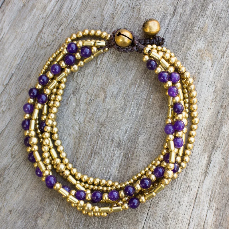 Best Jewelry Sale – Shop Exclusive Designs Now Purple Freedom Purple Quartz and Brass Beaded Hand Crafted Bracelet Best Jewelry Sale – Shop Exclusive Designs Now Purple Freedom Purple Quartz and Brass Beaded Hand Crafted Bracelet