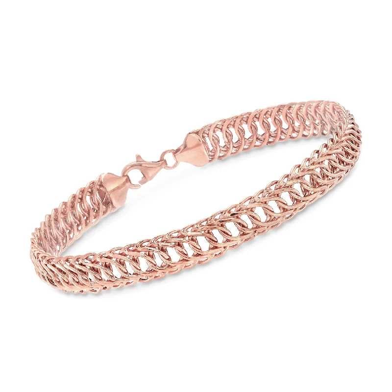 Elegant Jewelry, Exclusive Prices – Shop Now Ross-Simons 18kt Rose Gold Oval-Link Bracelet Elegant Jewelry, Exclusive Prices – Shop Now Ross-Simons 18kt Rose Gold Oval-Link Bracelet