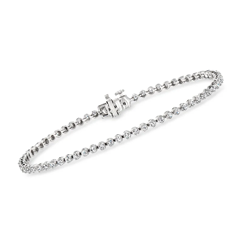 Huge Savings On Timeless Jewelry Collections Ross-Simons Diamond Tennis Bracelet in 14kt White Gold Huge Savings On Timeless Jewelry Collections Ross-Simons Diamond Tennis Bracelet in 14kt White Gold